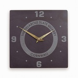 Quarter Numbered Clock With Logo (Large)