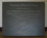Fine Rubbed Commemorative Plaque Engraved by our Artisans